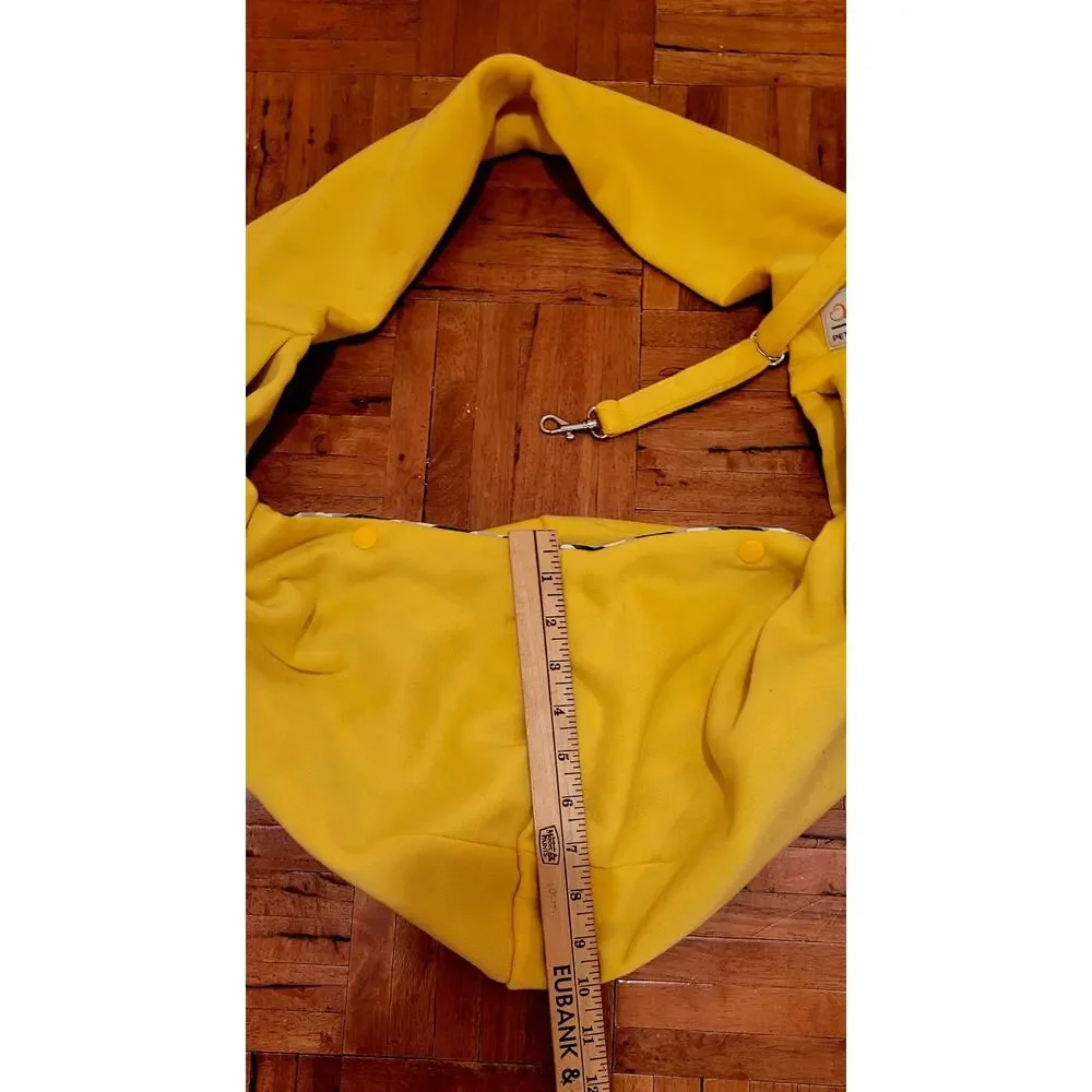 Artisome pet carrier yellow small dogs cats personal soft with snap for travel